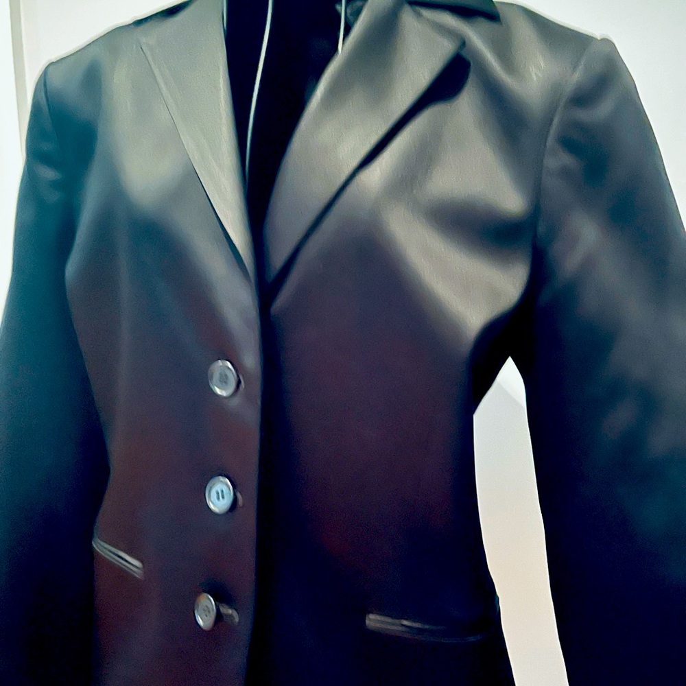 BCBG Satin Boot Cut Suit